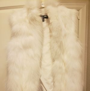 Adrienne Landau rabbit & fox fur vest